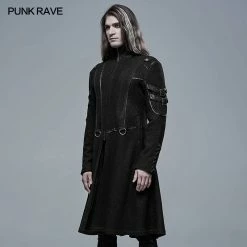 Punkravestore Punk Cool Segmentation Medium Long Jacket