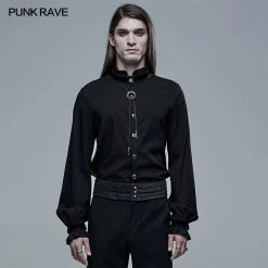 Punkravestore 2021 Goth Simple Shirt For Men