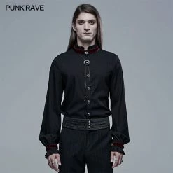 Punkravestore 2021 Goth Simple Shirt For Men