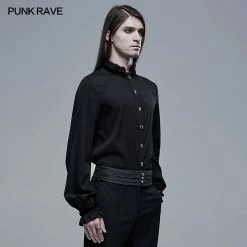 Punkravestore 2021 Goth Simple Shirt For Men