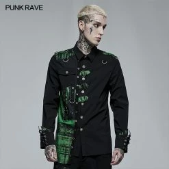 Punkravestore Punk Asymmetric Shirt