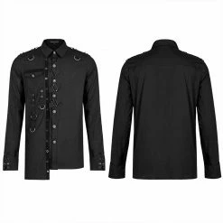 Punkravestore Punk Asymmetric Shirt