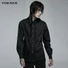 Punk Rave Store Gothic Goth Applique Long Sleeve Shirt