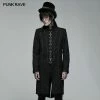 Punk Rave Store Goth Handsome Medium Length Embroidered Jacket Gothic