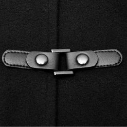 Punkravestore Gothic Steampunk Simple Military Uniform Woolen Coat