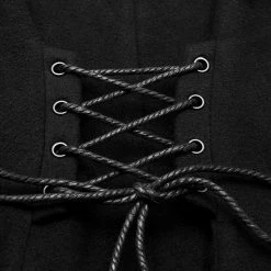 Punkravestore Gothic Steampunk Simple Military Uniform Woolen Coat