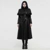 Punkravestore Gothic Imitation Fur Long Coat