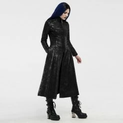 Punkravestore Gothic Imitation Fur Long Coat
