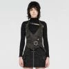 Punkravestore Metal Heavy Punk Halter Vest Gothic Steampunk