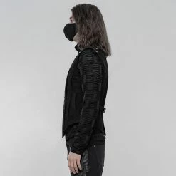 Punkravestore Gothic Steampunk Punk Heavy Metal Short Vest