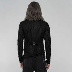 Punkravestore Gothic Steampunk Punk Heavy Metal Short Vest