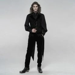 Punkravestore Gothic Gorgeous Swallowtail Mid-length Vest