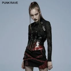 Punkravestore Gothic Patent Leather Corset