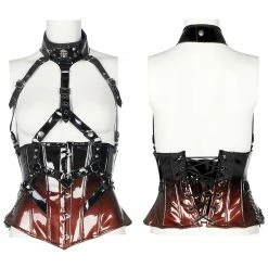 Punkravestore Gothic Patent Leather Corset