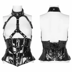 Punkravestore Gothic Patent Leather Corset