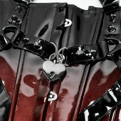 Punkravestore Gothic Patent Leather Corset