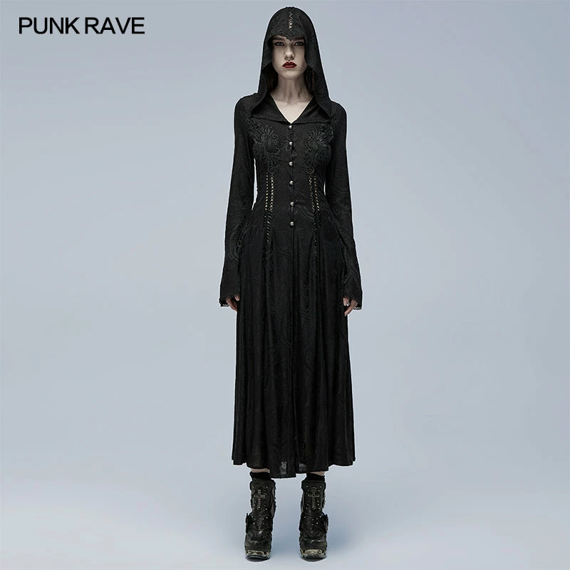 Punkravestore Gothic Cut-out Applique Coat 3 Punkravestore Gothic Cut-out Applique Coat