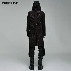 Punk Rave Store Gothic Steampunk Goth Printed Knitted Coat