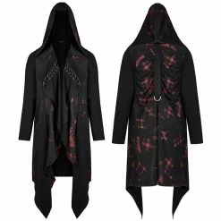 Punk Rave Store Gothic Steampunk Goth Printed Knitted Coat