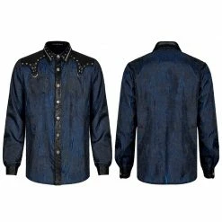 Punk Rave Store Punk Personality Crack Shirt