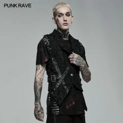 Punk Rave Store Gothic Printed Long Sleeve Shirt