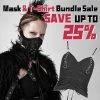 Punk Rave Store Punk Rivet Face Sexy Leather Mask Accessories Women